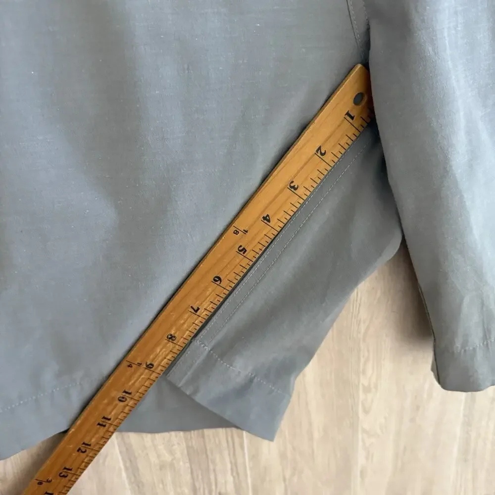 Faherty All Day Shorts Mens 33 Measures 34” Gray Chino Drawstring Stretch Casual